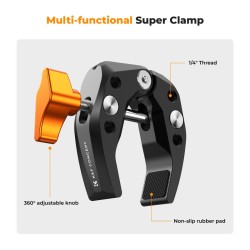K&F Concept Super Clamp with 60mm Opening Design Ms15 